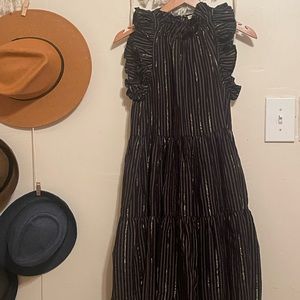 ULLA JOHNSON
Zaria metallic striped cotton and Lurex-blend dress